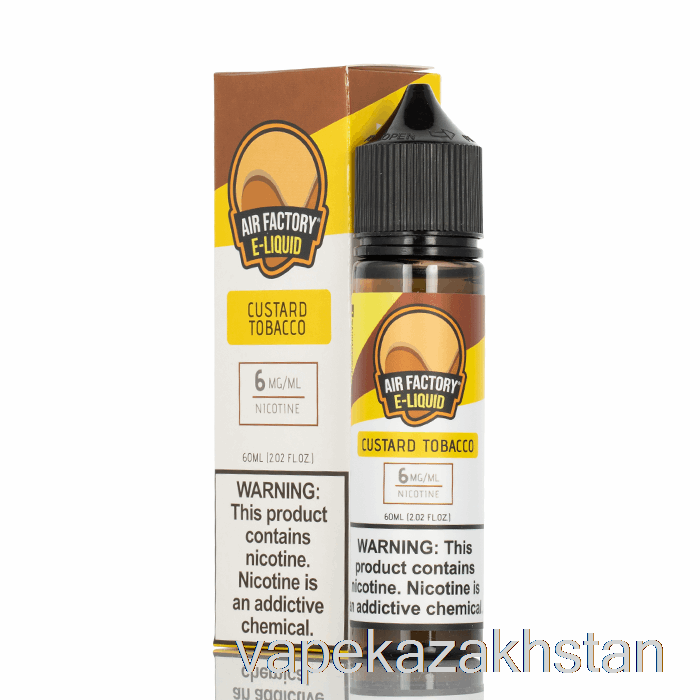 Vape Smoke Custard Tobacco - Air Factory E-Liquid - 60mL 0mg